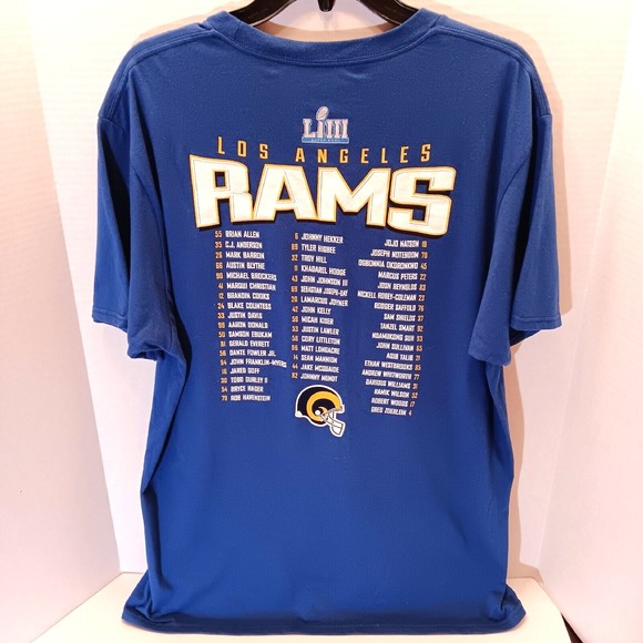 Los Angeles Rams T-shirt Mens L Blue 2018 Conference Champions NFL Football - Picture 5 of 8